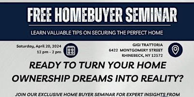 Ready to turn your homeownership dreams into a realIty?Join our FREE event! primary image