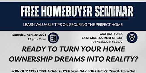 Imagen principal de Ready to turn your homeownership dreams into a realIty?Join our FREE event!