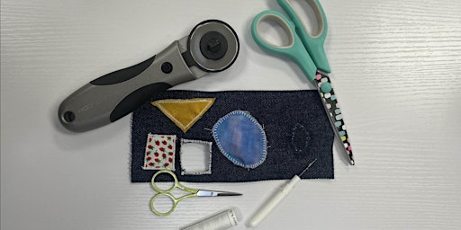 Imagem principal de Learn to Sew Sewing 101: Patches and Mending Sewing Class – Arvada