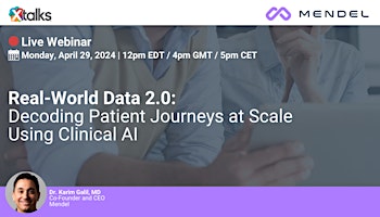 Image principale de Real-World Data 2.0: Decoding Patient Journeys at Scale Using Clinical AI