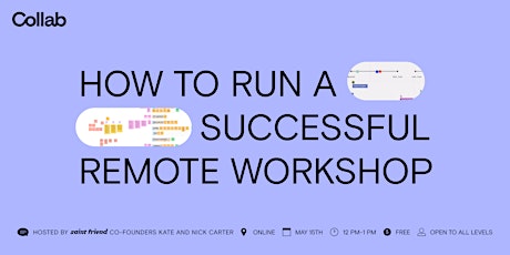 How to  run a successful remote workshop