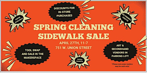 Imagem principal do evento Spring Cleaning Sidewalk Sale!