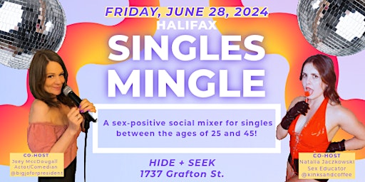 Halifax Singles Mingle ~ Ages 25-45