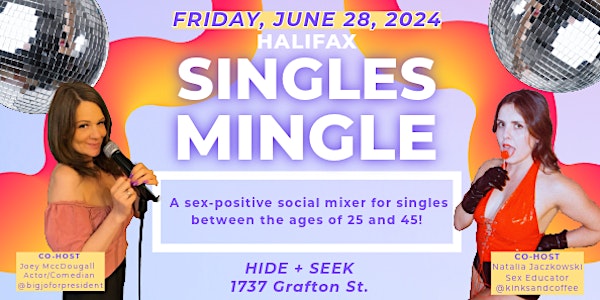 Halifax Singles Mingle ~ Ages 25-45