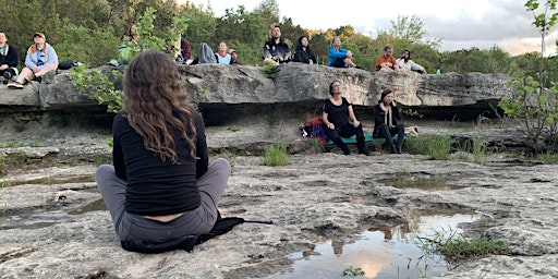 Imagem principal do evento Yoga & Music Practice at Sunset with Silent Nature Walk