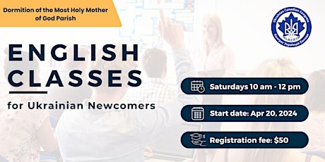 English Classes for Ukrainian Newcomers 2.0 - Курси англійської мови 2.0 primary image