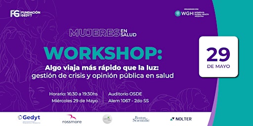 Imagem principal do evento Workshop de Liderazgo Mujeres en Salud