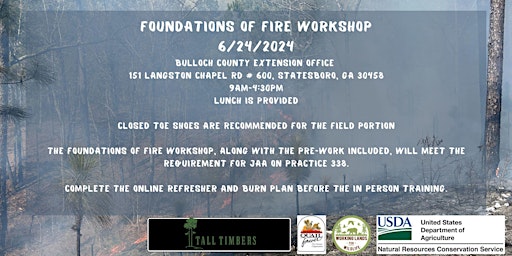 Hauptbild für Prescribed Fire Workshop