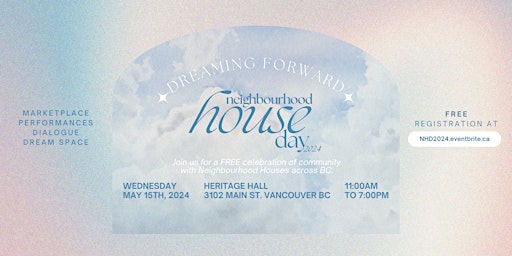 Imagen principal de Neighbourhood House Day - Dreaming Forward