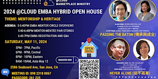 Hauptbild für 2024 @Cloud EMBA Hybrid Mentor Circles Open House