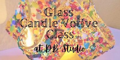 Image principale de Glass Candle Votive | Fused Glass db Studio