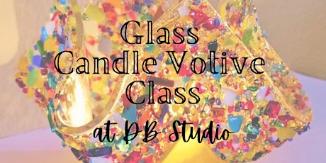 Glass Candle Votive | Fused Glass db Studio
