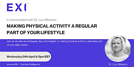 Making Physical Activity a regular part of your Lifestyle
