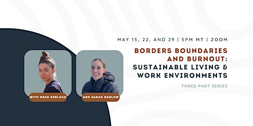 Borders Boundaries and Burnout: Sustainable Living and Working Environments primary image