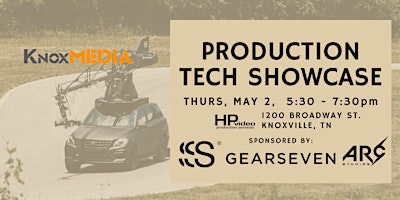 Imagem principal do evento Production Tech Showcase | KnoxMedia Monthly Production Meetup