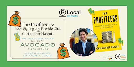 Imagem principal de The Profiteers: Book Signing and Fireside Chat with Christopher Marquis