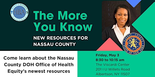Imagem principal do evento The More You Know: New Resources for Nassau County