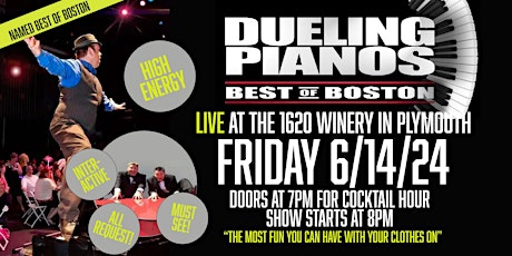 Command Performance! Dueling Pianos LIVE! At 1620 Winery