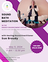 Primaire afbeelding van Sound Bath Meditation with Sue Broudy