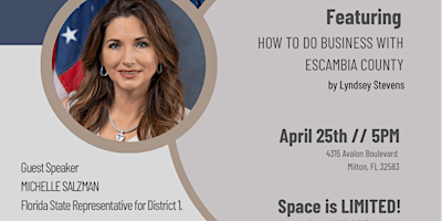 Imagem principal do evento HOW TO DO BUSINESS WITH ESCAMBIA COUNTY