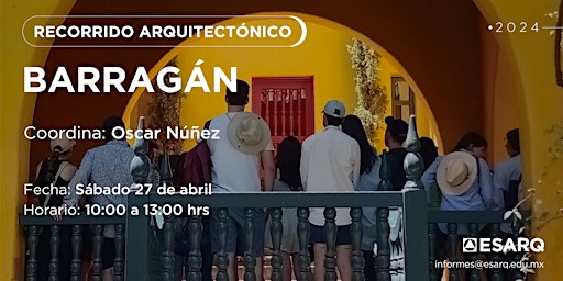 Imagem principal do evento Recorrido Arquitectónico "Barragán"