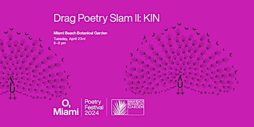 Imagem principal do evento Drag Poetry Slam II: KIN