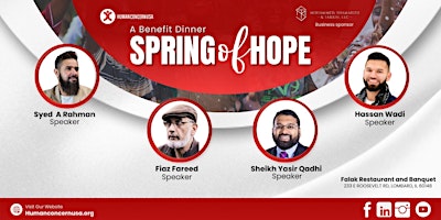 Hauptbild für Spring of Hope: Dinner with Shk. Yasir Qadhi