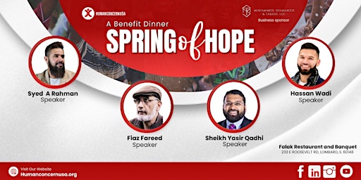 Spring of Hope: Dinner with Shk. Yasir Qadhi  primärbild