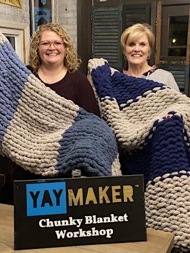 "Chunky Blanket Making with Friends!"