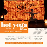 Imagem principal de 4-Week Hot Hatha Yoga Program with Klee Kennedy at Healing Salt Cave
