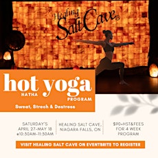 4-Week Hot Hatha Yoga Program with Klee Kennedy at Healing Salt Cave