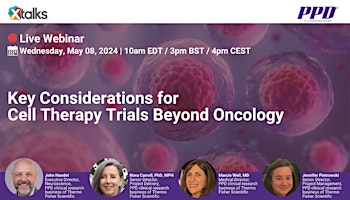 Imagem principal do evento Key Considerations for Cell Therapy Trials Beyond Oncology