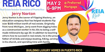 Primaire afbeelding van Real Estate Investors Association of Puerto Rico - REIA Rico