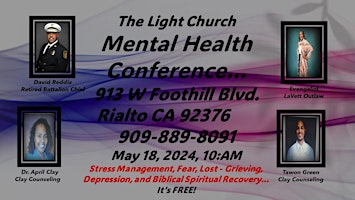 Primaire afbeelding van The Light Church Free Mental Health Conference