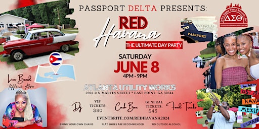 Primaire afbeelding van Passport Delta Presents: RED Havana - The Ultimate Day Party
