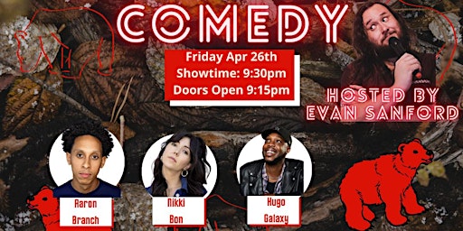Primaire afbeelding van FRIDAY STANDUP COMEDY SHOW: BIG AND HAIRY SHOW @THE HOLLYWOOD COMEDY