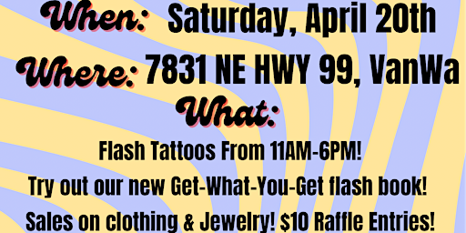 FLASH TATTOO/OPEN HOUSE EVENT primary image