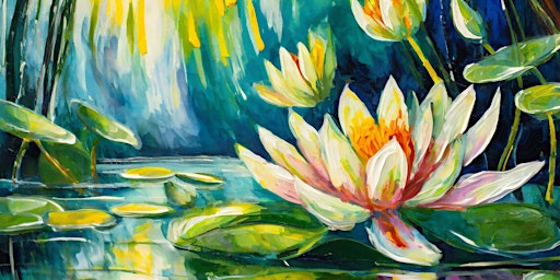 Primaire afbeelding van Monet's Water Lillies Paint and Sip in Northside Cincinnati