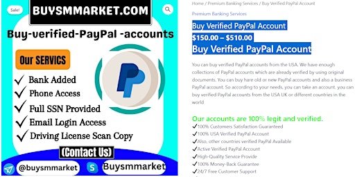 Hauptbild für Buy Verified USA Paypal Account with Cheap price | 2024 * (R)