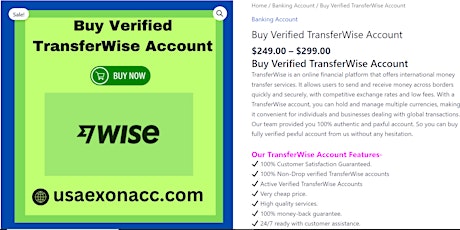 Buy Verified TransferWise Account (R)
