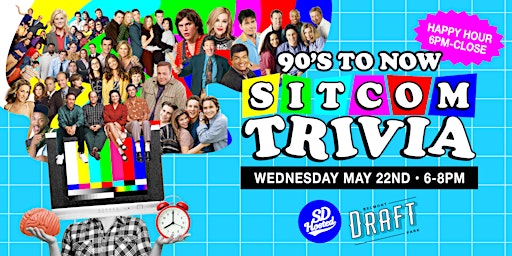 Imagem principal do evento Sitcom Trivia (90's to now)