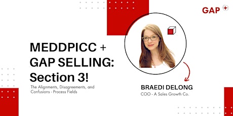 MEDDPICC + GAP SELLING: Section 3!