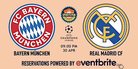 Immagine principale di Bayern München v Real Madrid | Champions League - Sports Pub La Latina 