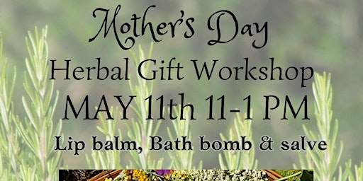 MOTHER'S DAY HERBAL SKINCARE GIFT MAKING WORKSHOP FROM SEED 2 SKIN  primärbild