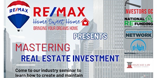 Imagem principal do evento Mastering Real Estate Investment: A Comprehensive Guide for Savvy Investors