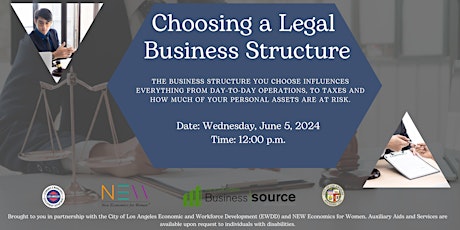 Choosing a Legal Business Structure