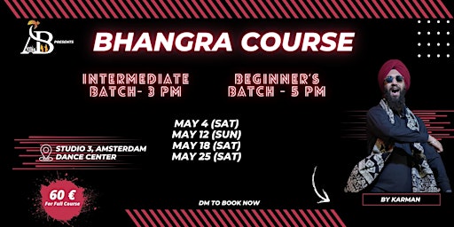Imagem principal do evento Bhangra Course by Karman (Intermediate batch)