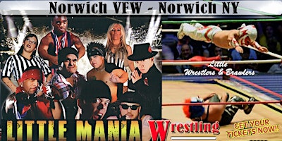 Little Mania Midget Wrestling Goes LIVE in Norwich, NY 18+  primärbild
