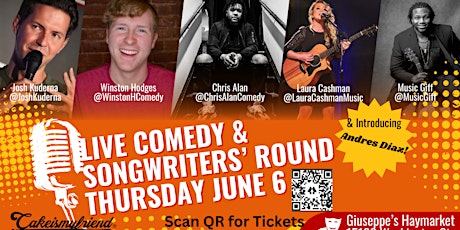 Live Comedy and Songwriters' Round