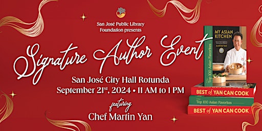 Imagem principal do evento San José Public Library Foundation Signature Author Event